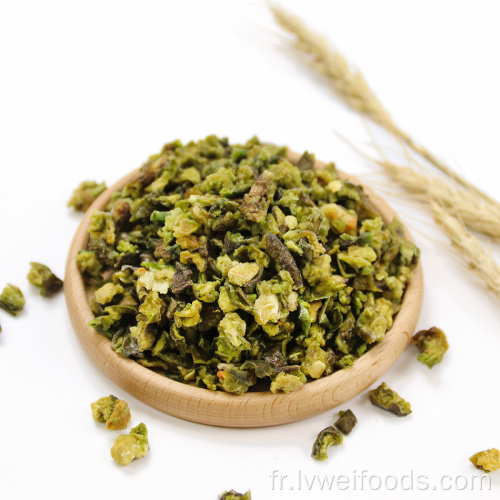 Granules de poivre vert déshydraté 10 * 10 mm